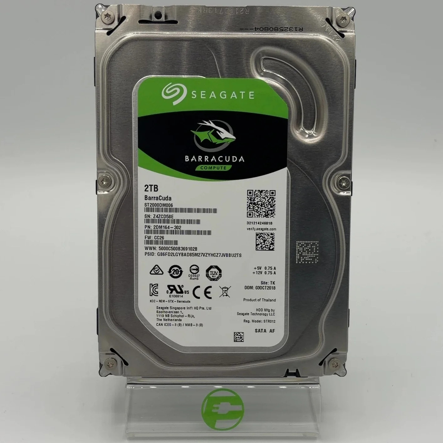 Seagate 3.5" Barracuda 2TB SATA III 6Gbps HDD ST2000DM006