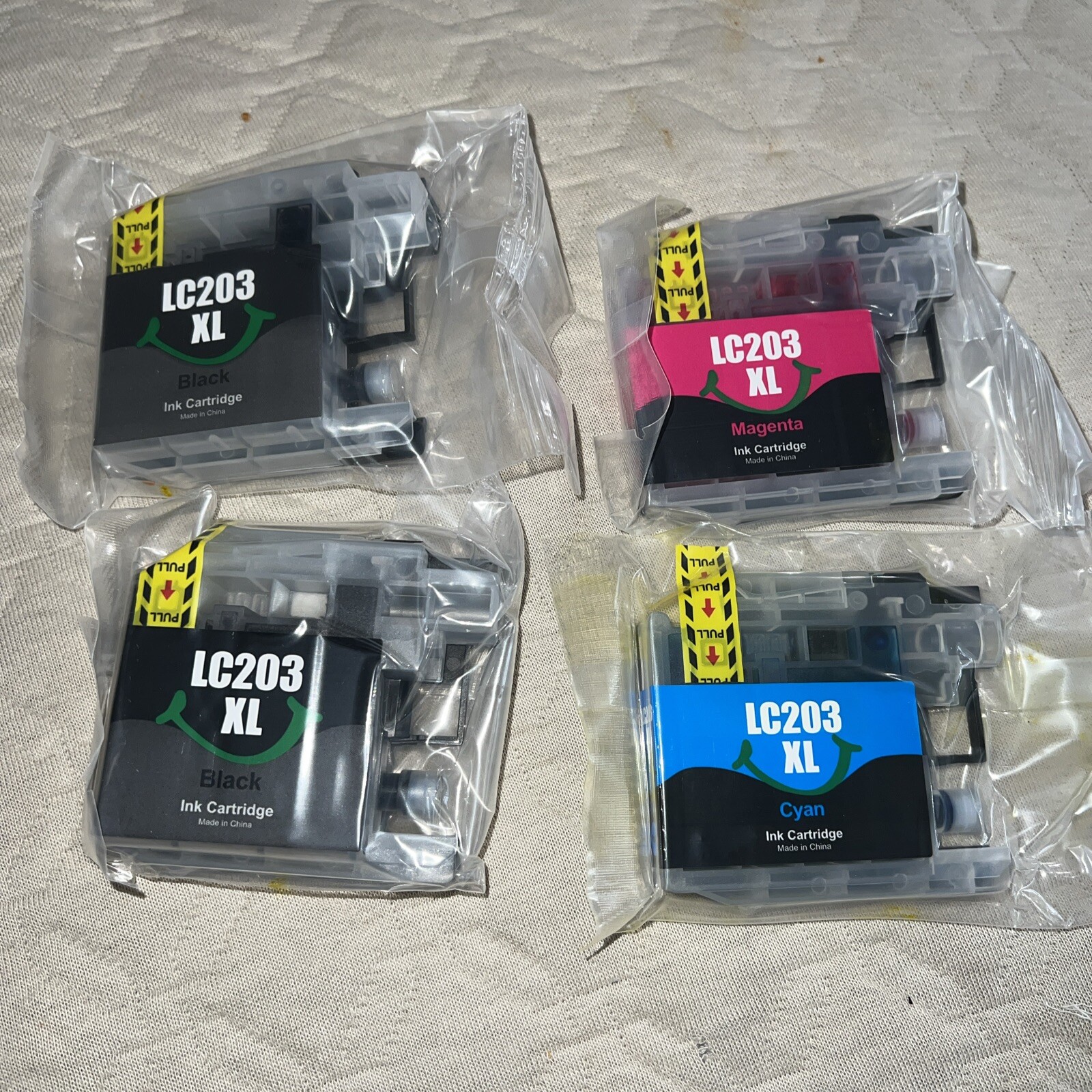 EZink Ink Cartridges LC203XL - 2 Black  - Cyan - Magenta