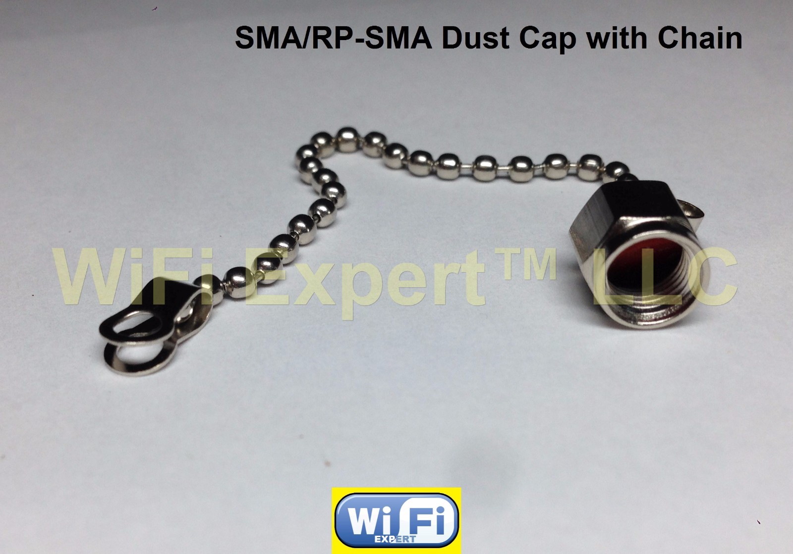 1 x Dust cap with chain for SMA female or RP-SMA RF connector ships from USA