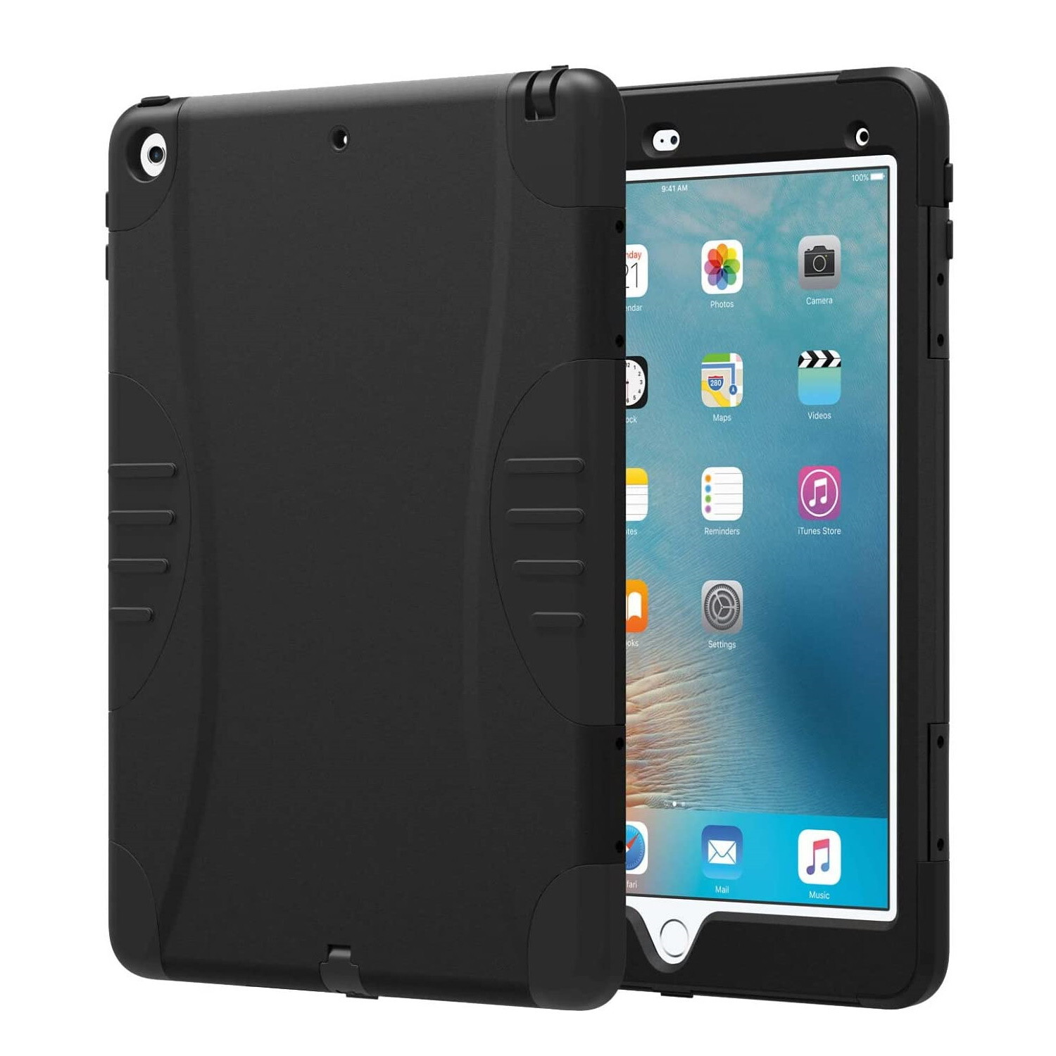 Verizon Rugged Heavy-Duty Case for Apple iPad 6 - Black