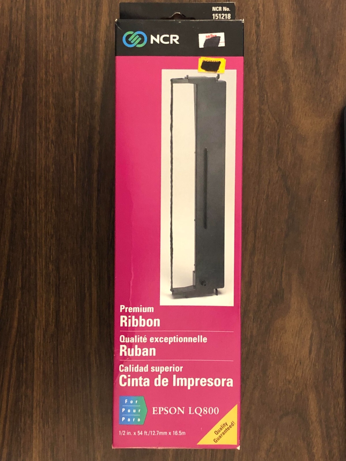 NCR Premium Ribbon for EPSON LQ800 NOS Brand New NCR No. 151218