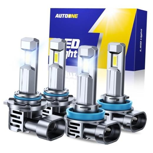 H11 9005 LED Bulb Direct Fit 1:1 Mini Size, 120,000LM H8/H9 9005/HB3+H11/H8/H9