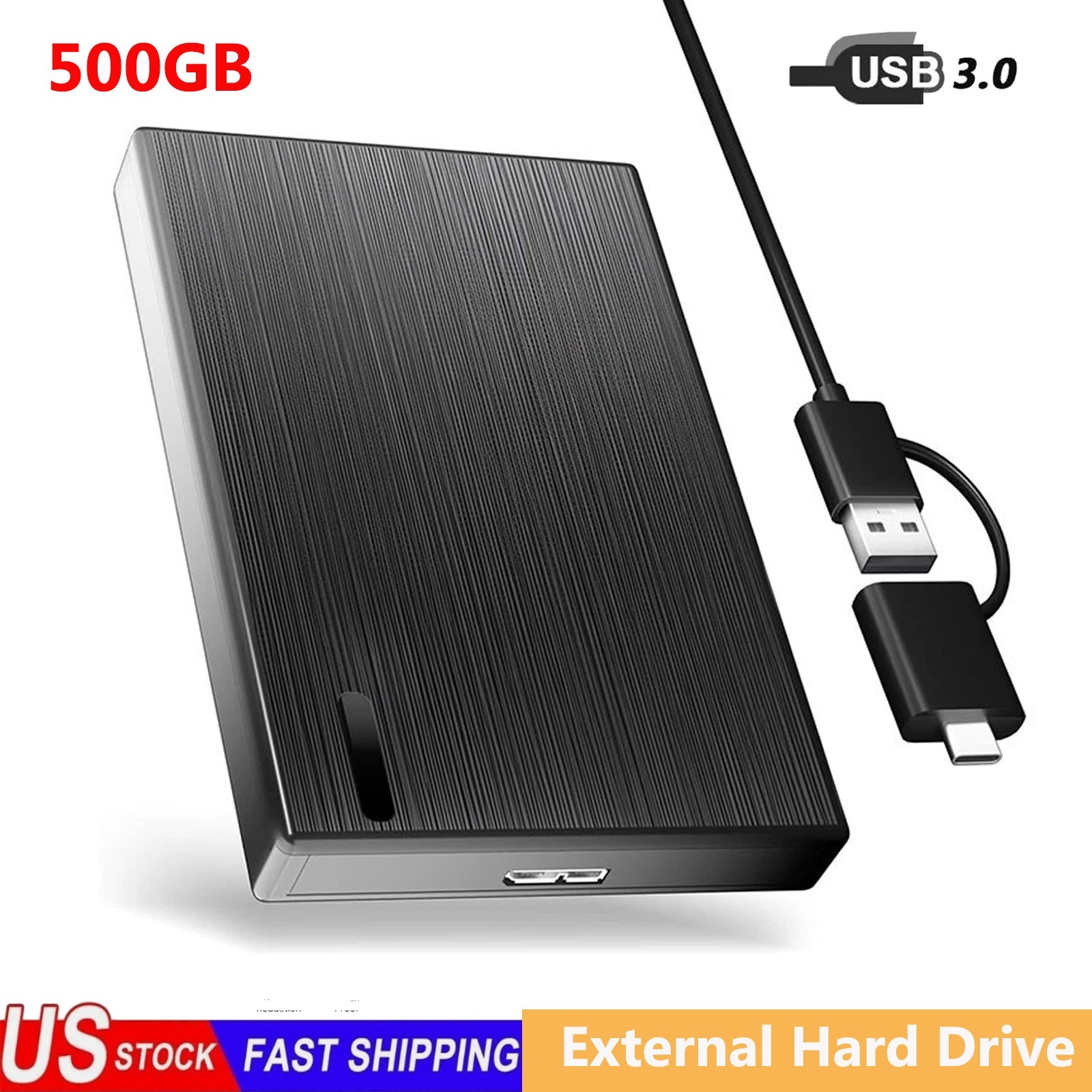 500G Portable Hard Drive Disk HDD 2.5" SATA USB 3.0 External Laptop Hard Case