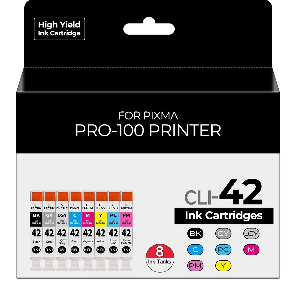 CLI-42 Pro 100 Ink Cartridge Compatible for Canon