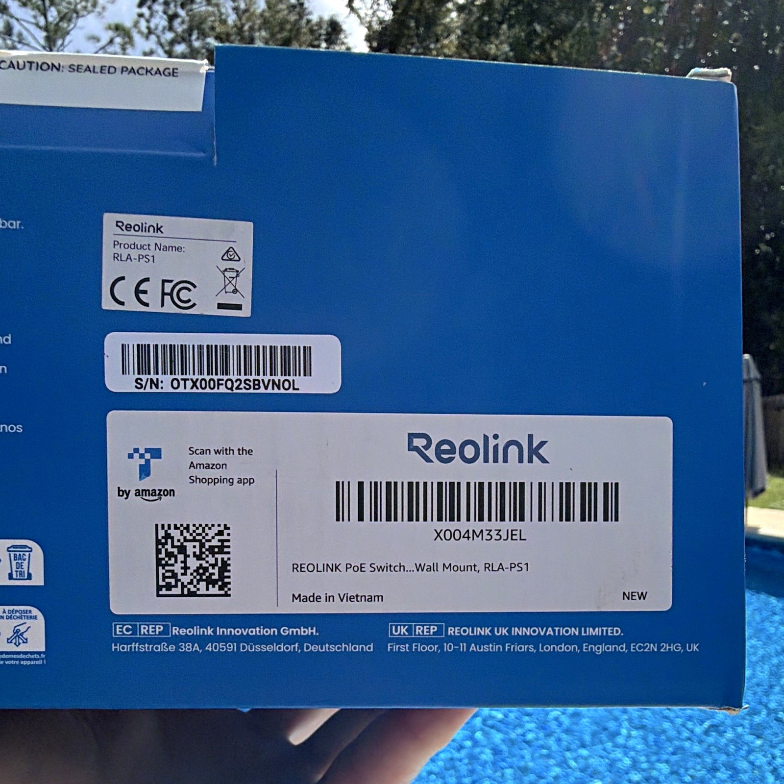 Reolink RLA-PS1 PoE Network Switch, Wall Mount (MPN RLA-PS1)