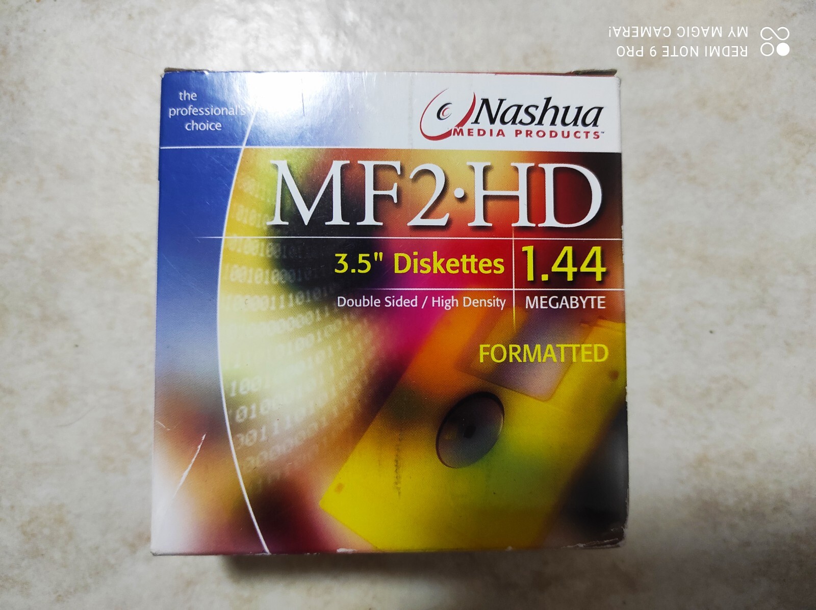Diskettes Formatted 3.5” 1.44 MB Nashua MF2-HD 10 Pack Double Sided Floppy Disks