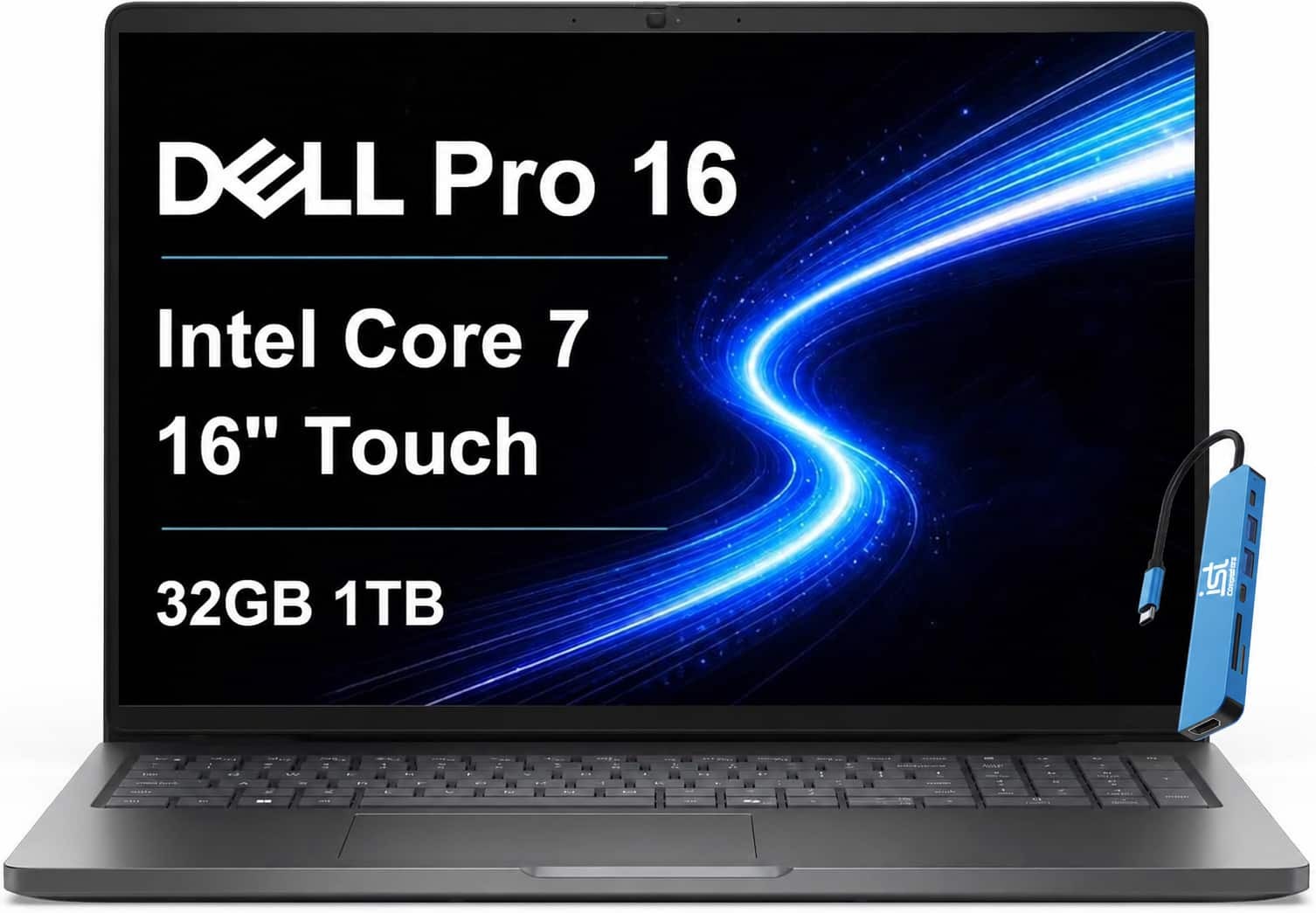 Dell Upgraded Pro 16'' FHD + Touchscreen PC16250 Core 7 32-64GB RAM 1-2TB SSD
