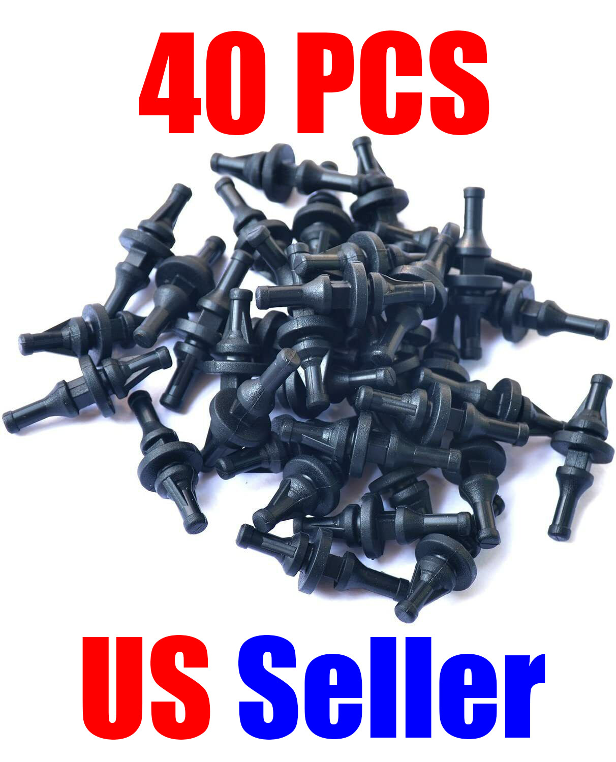 40-PCS Rubber Anti Vibration Mount Screw Pin Rivet for Computer Case Fan