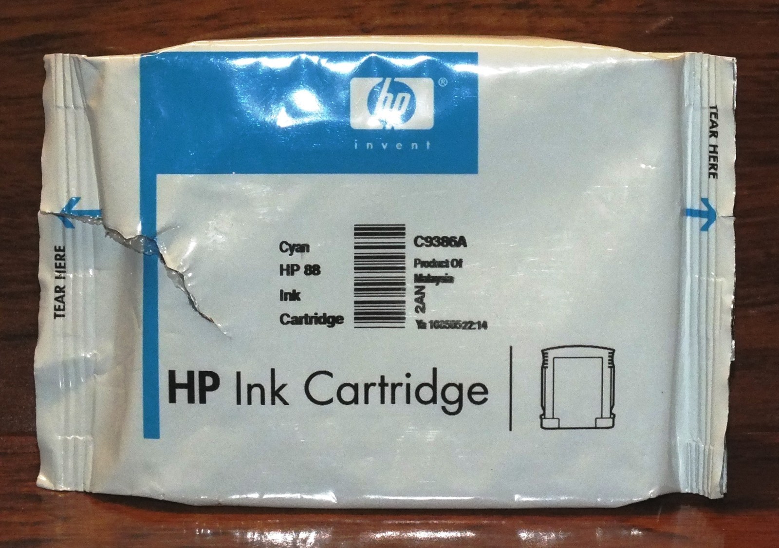 Genuine HP 88 (C9386A) Cyan Ink Cartridge Only *NEW* *Sealed in Foil* 