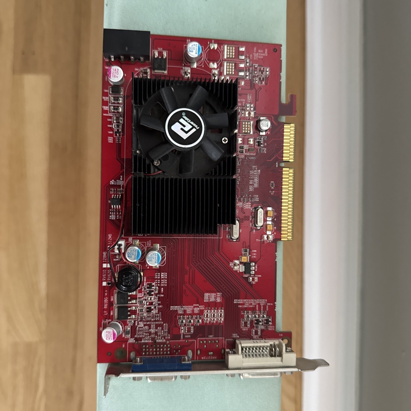 PowerColor ATI Radeon HD 3450 AGP 8X 512MB DDR2 Graphics Card AG3450 Tested 