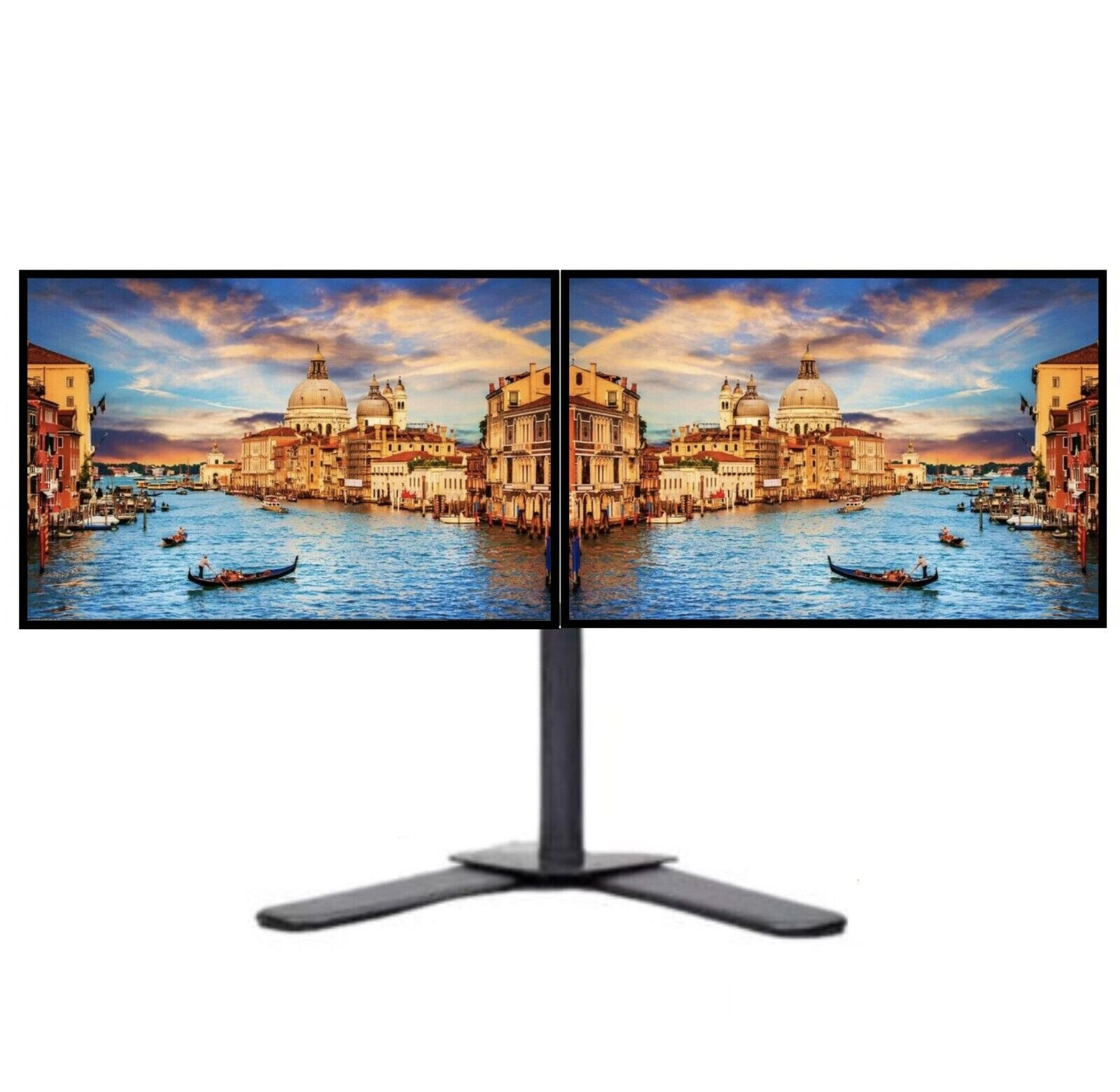 2-Pack 22" Large ViewSonic LCD Widescreen Monitor 1080p FHD W/ Stand VGA DVI