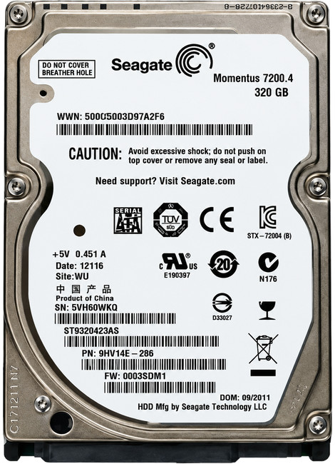 Seagate ST9320423AS 320GB SATA HDD Tested Sanitized