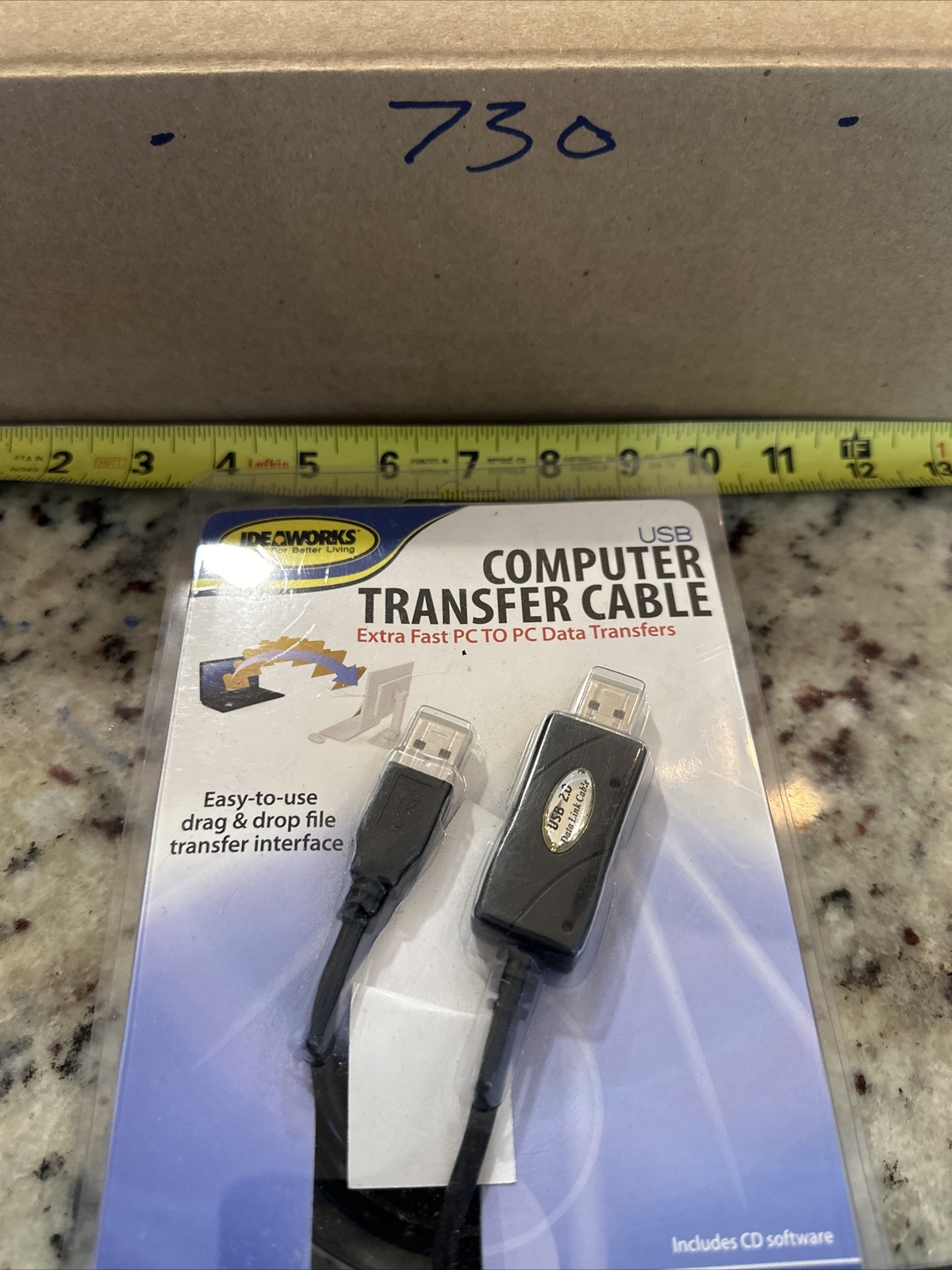 NIB Ideaworks USB 2.0 Computer Transfer Cable