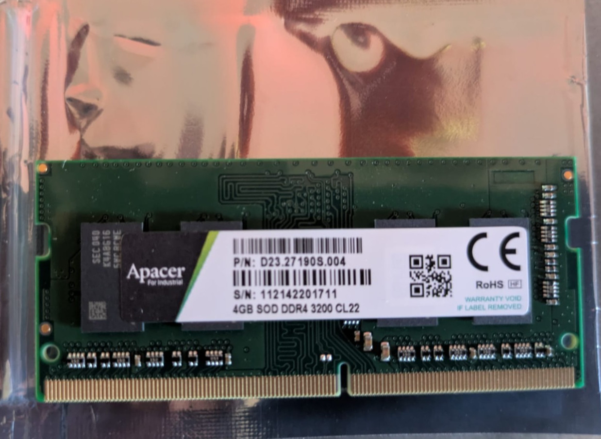 APACER ~ 4GB DDR4-3200 SO-DIMM Laptop/NAS RAM CL22 D23.27190S.004