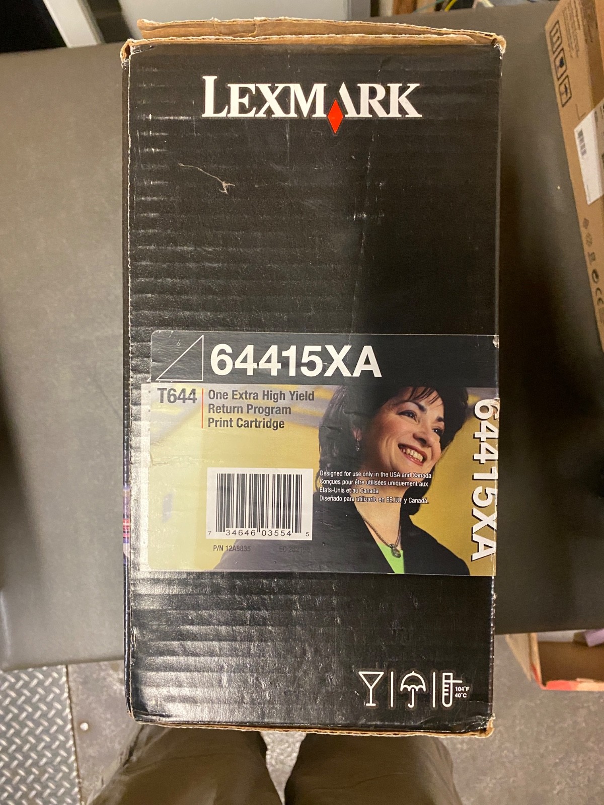 Genuine Lexmark 64415XA Hi-yield Black Toner Cartridge for T644