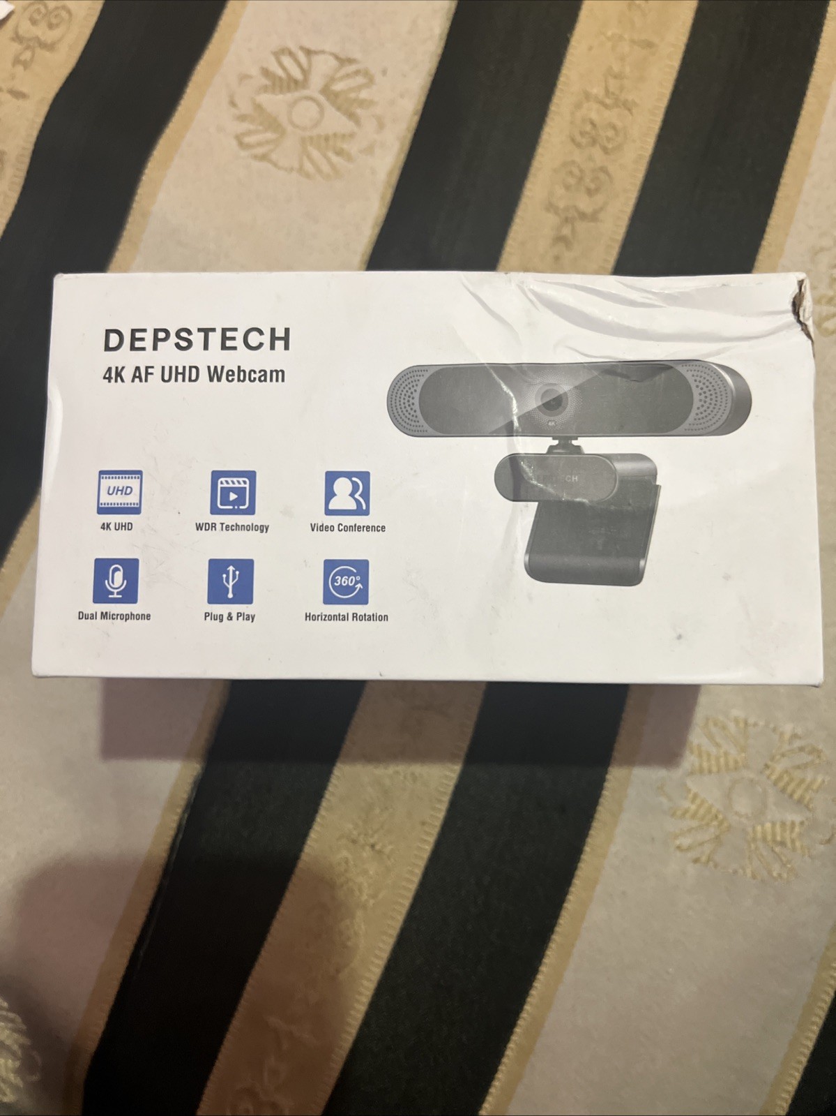DEPSTECH 4K UHD Webcam Sony Sensor Autofocus Digital Zoom Web Camera for PC, Mac