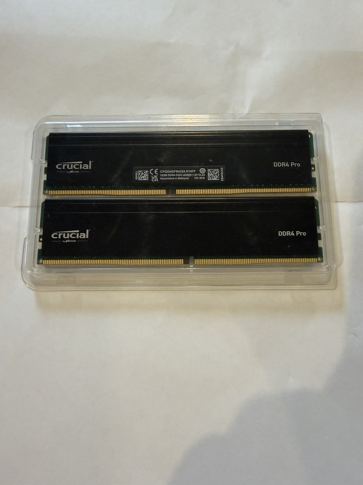 Crucial Pro 64GB (2x32GB) DDR4-3200 Desktop RAM Kit CP2K32G4DFRA32A NEW
