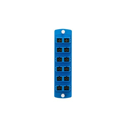 Leviton 5F100-2LC SDX Precision Molded Fiber Adapter Plate (BLUE)