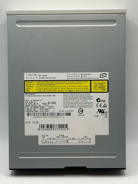 NEC ND-1300A DVD R/RW CD-R/RW Drive ATA