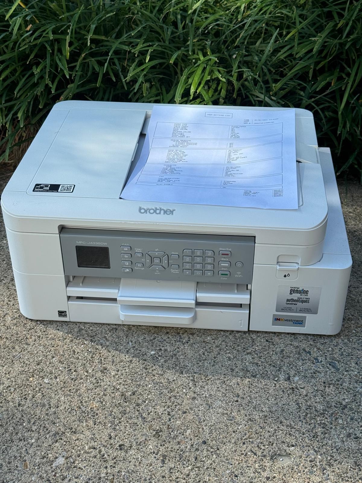 Brother INKvestment MFC-J4335DW Print Scan Copy Fax WiFi + Ink ONLY 4032 PAGES