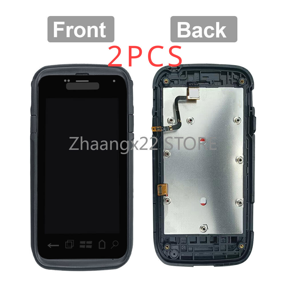2PCS LCD Touch Digitizer Screen + Front Cover for Honeywell Dolphin CT50 Scanner