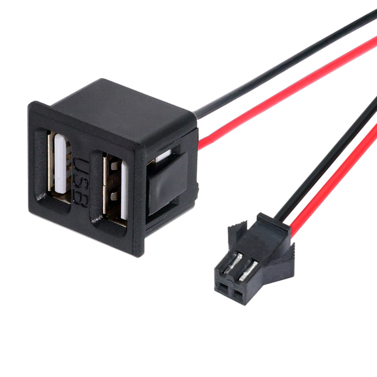 CY DIY OEM Latch Mount Type Pitch=2.54mm Type-C & Type-A to 2Pin DIY OEM Cable