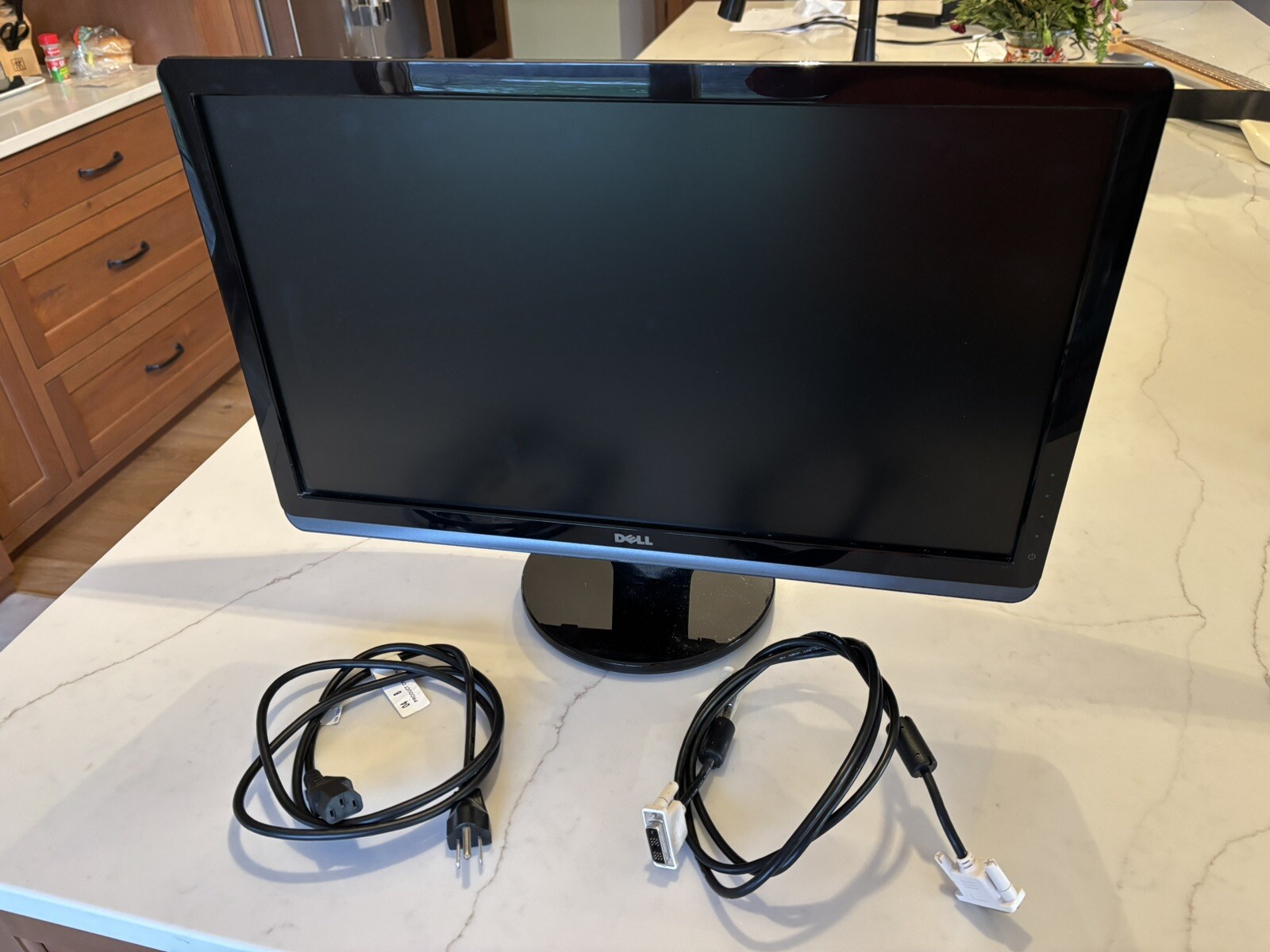 Dell Monitor 23" Widescreen Full HD HDMI DVI VGA, LCD, Model ST2321L - Pre-Owned