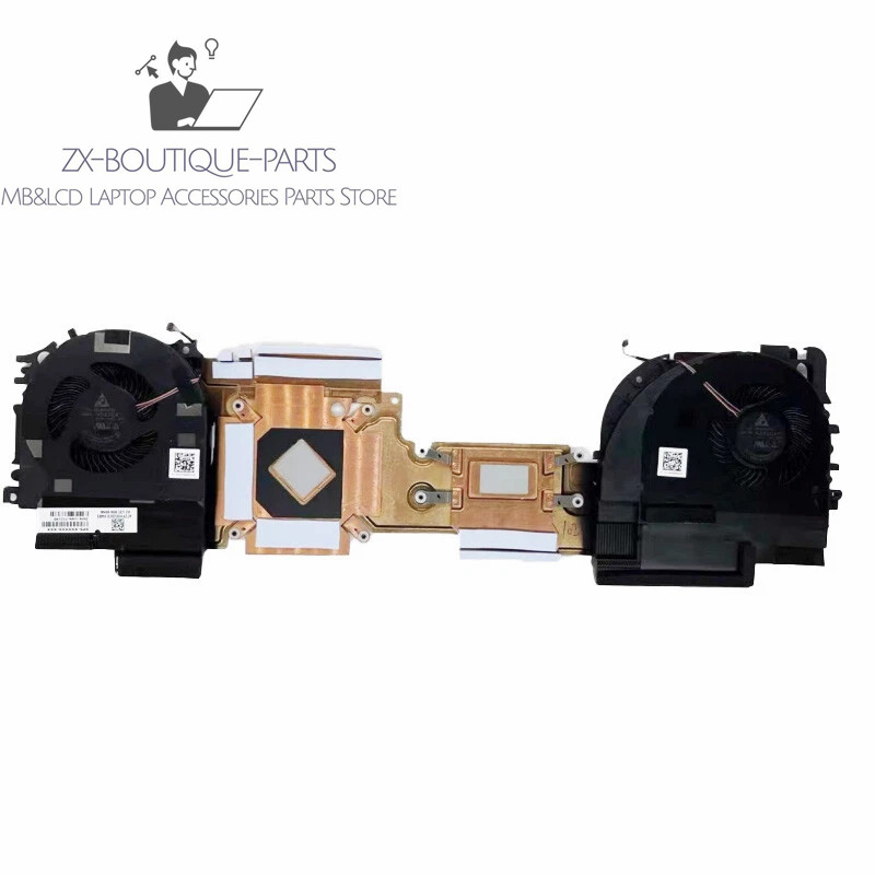 HP ZBook Fury 17 G8 Replacement M75666-001 CPU/GPU Cooler Fan with Heatsink New