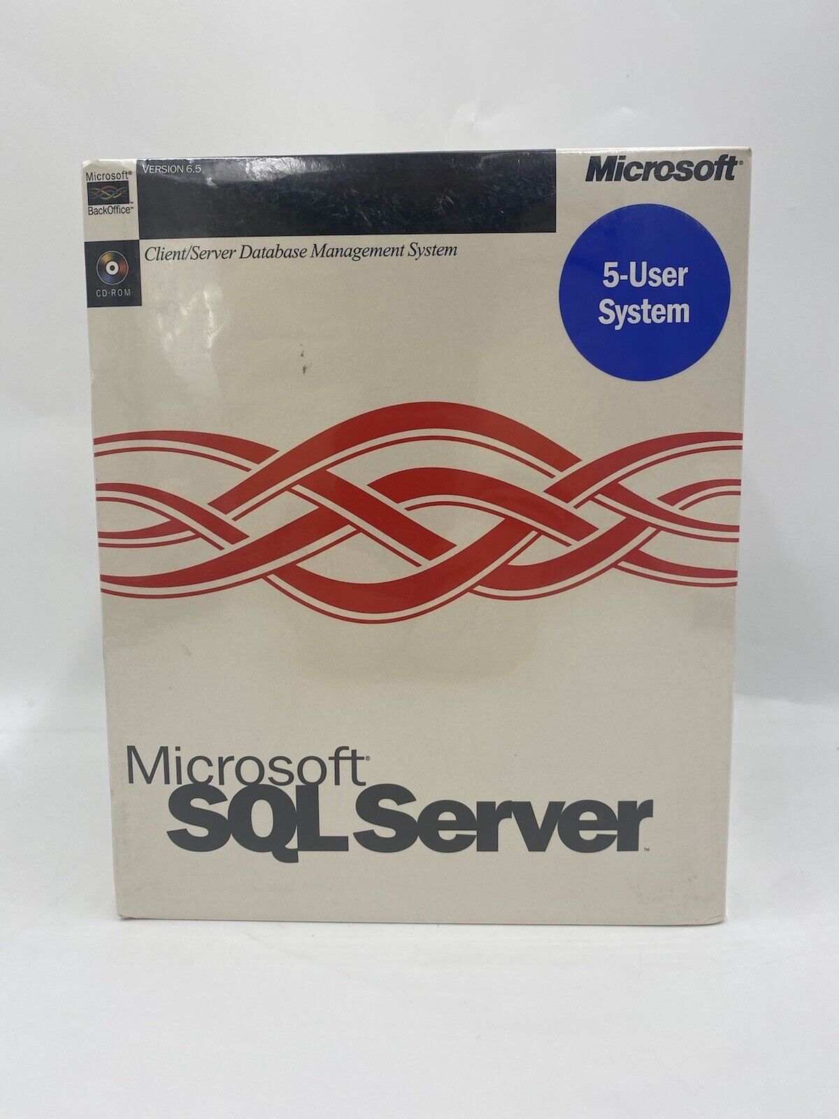 Microsoft SQL Server Version 6.5 - Factory Sealed New - 5 User System, Very Rare