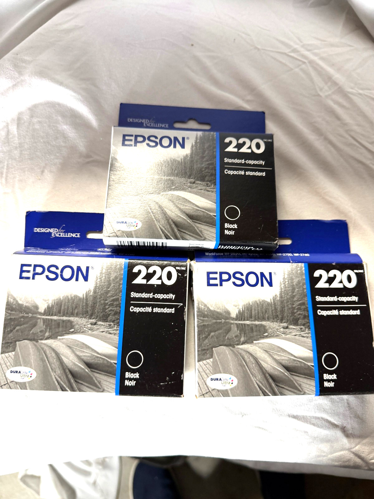 ❤️Buy 2 Get 1 FREE EPSON 220 Standard Capcity Black Ink Cartridges LOW PRICE👍
