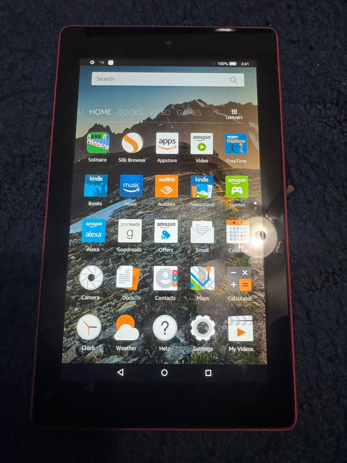 Open Box Amazon Fire 7 8GB, Wi-Fi, 7 inch - Red