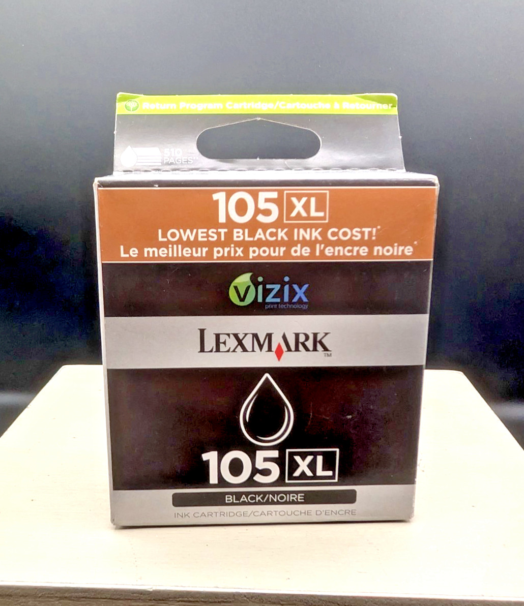 Lexmark 105XL Black Ink Cartridge Genuine New In Box