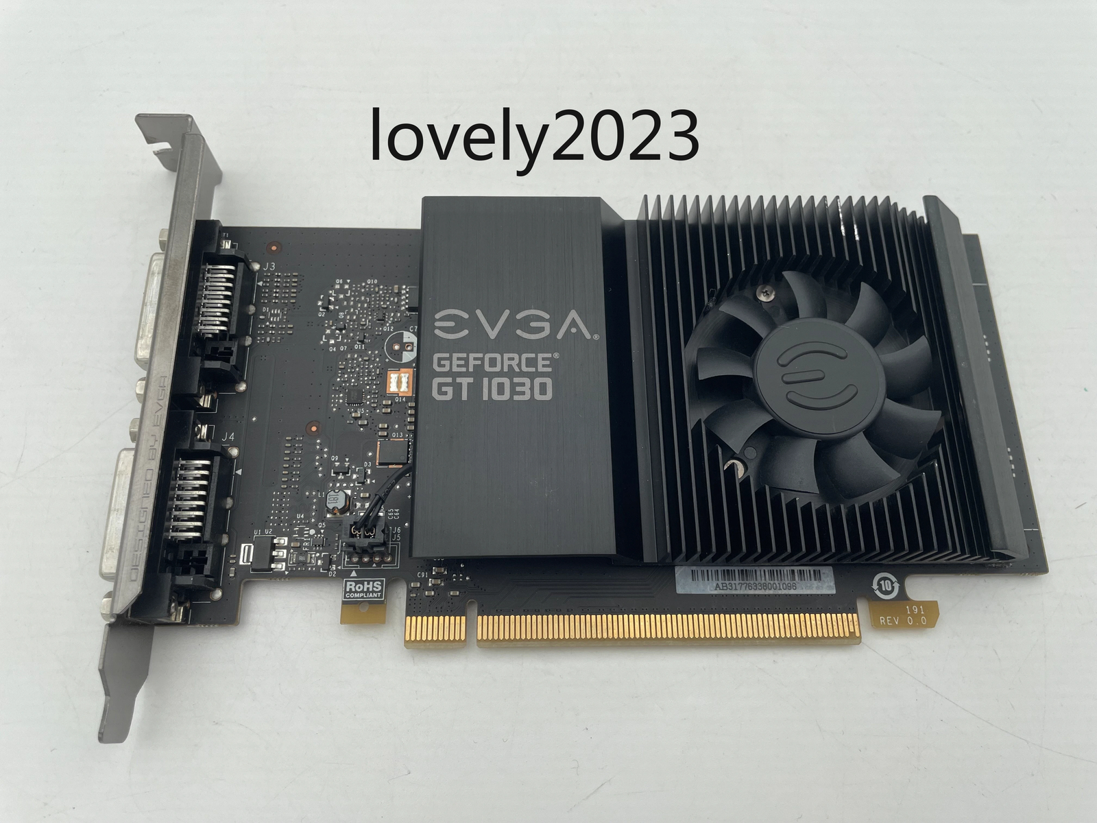 1pc used EVGA GTX 1030 2G graphics card