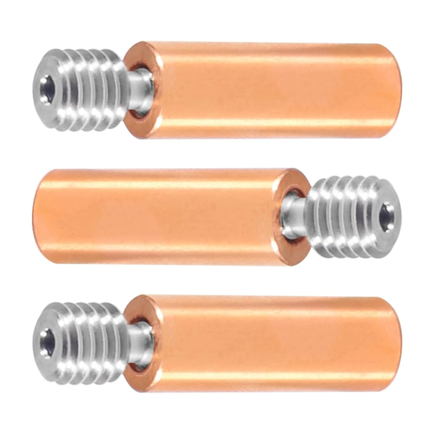 3PCS Upgrade All Metal Bimetal Heatbreak Copper Titanium TC4 Throat