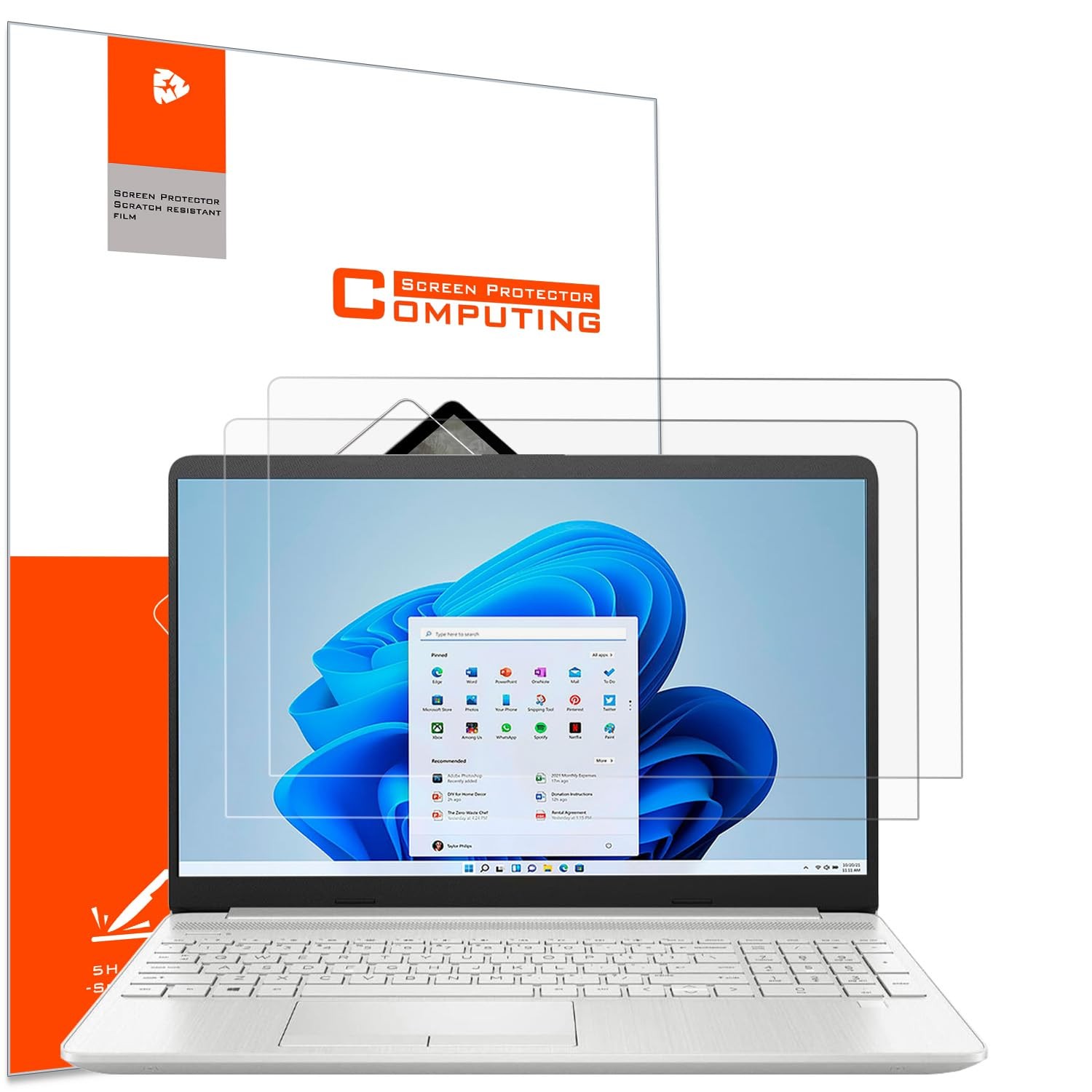 15.6" Anti-Glare Screen Protector - 2 Pack for Laptops and Chromebooks