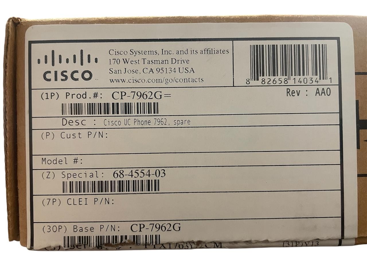 Original Cisco CP-7962G CP7962G IP Phone New