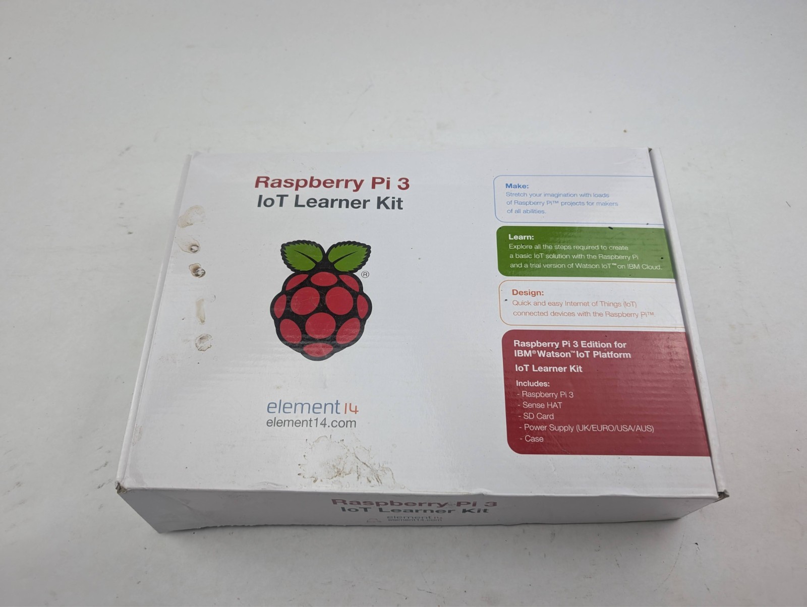 Element14 Raspberry Pi 3 Model B IOT Kit with Sensor Hat
