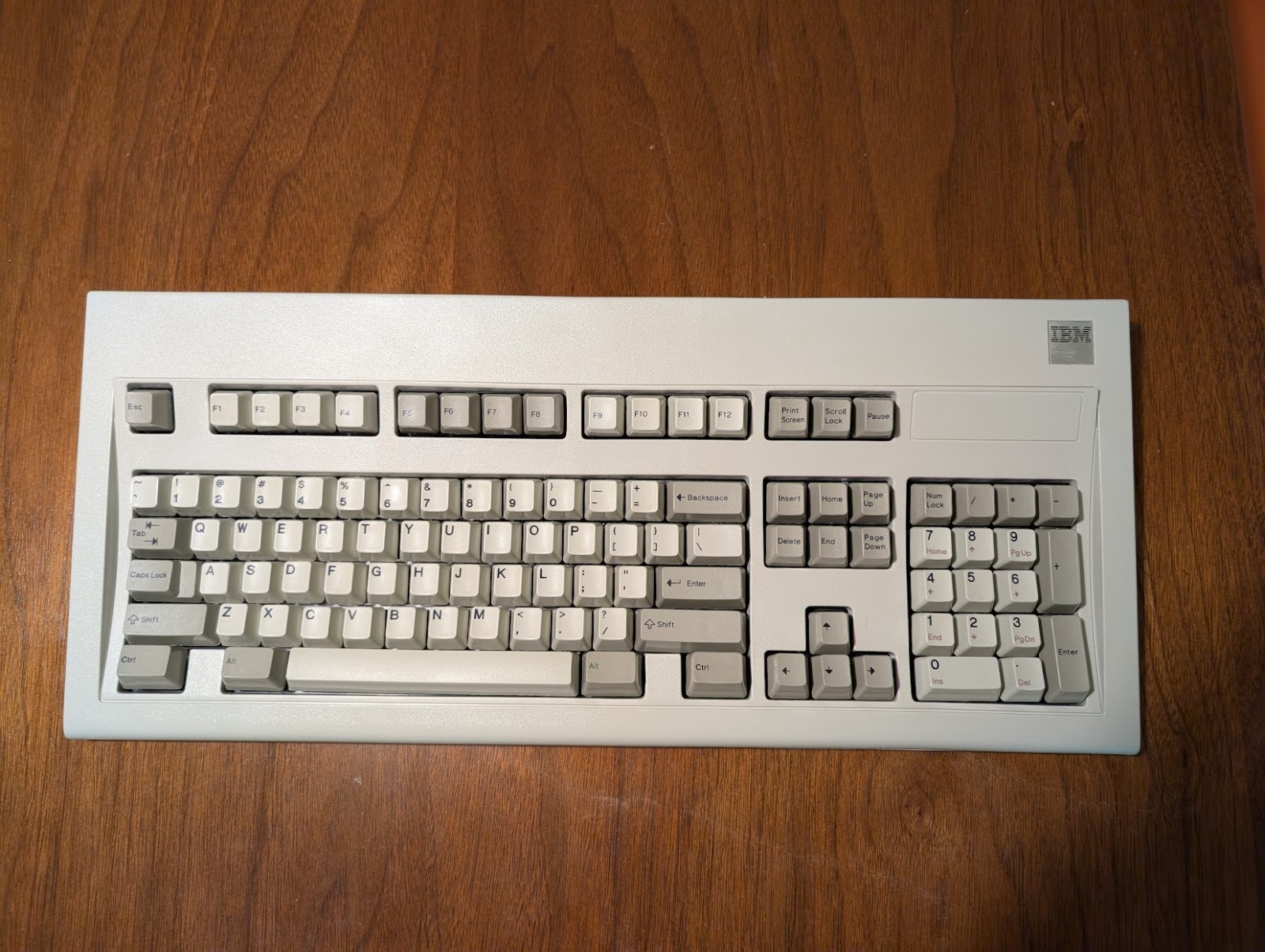 1986 IBM Model M 1390120 Square Badge Keyboard Partial Working No Cable