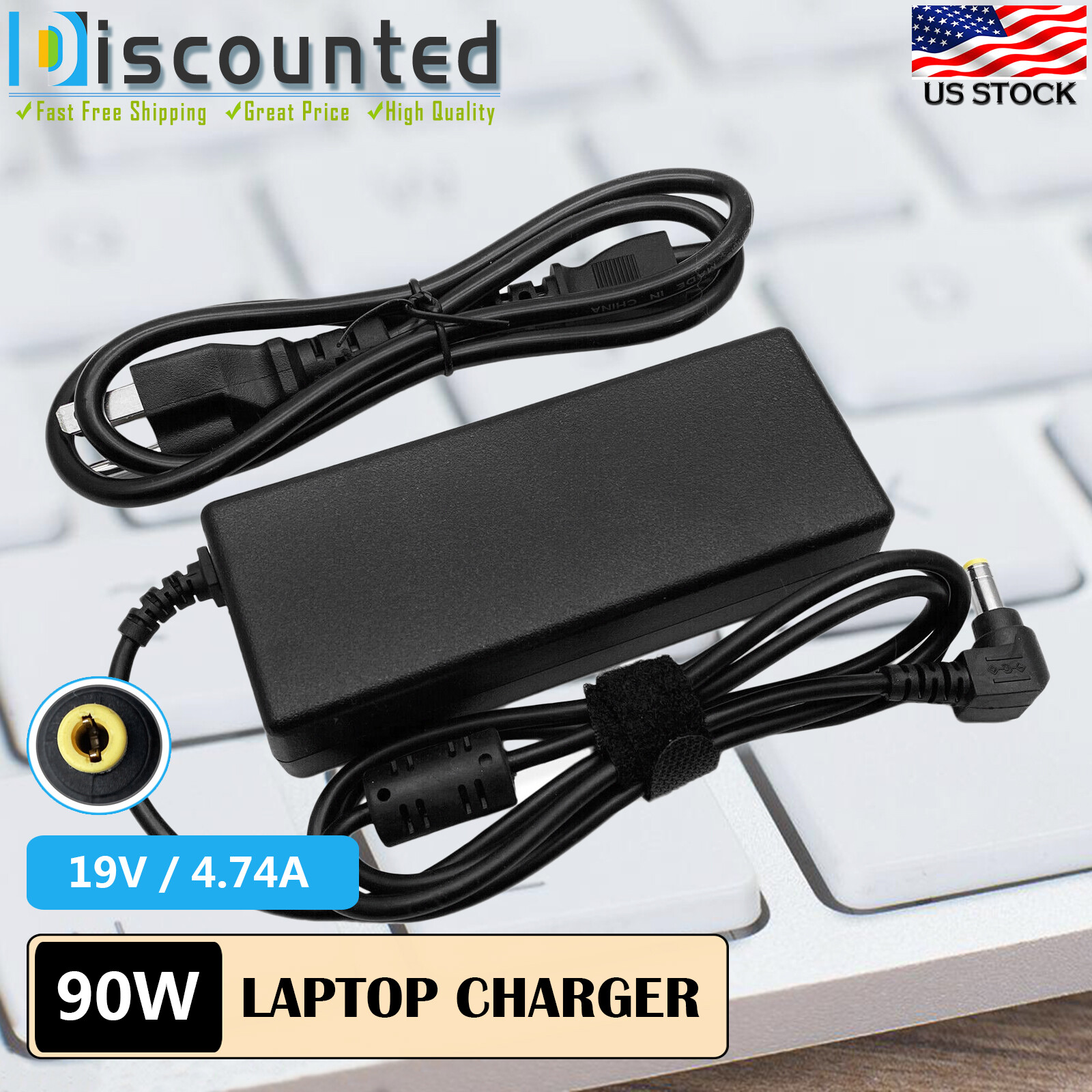 90W AC Power Adapter Charger For Toshiba Satellite P105-S6147 P105-S6177 Laptop