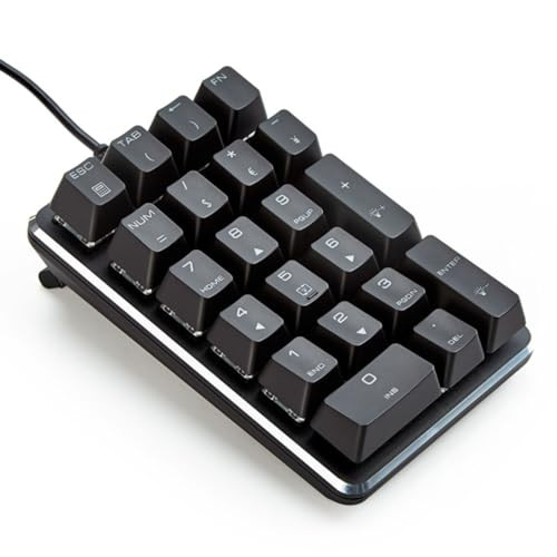 Ten keyboard mechanical type numeric keypad blue axis 21 key USB connection