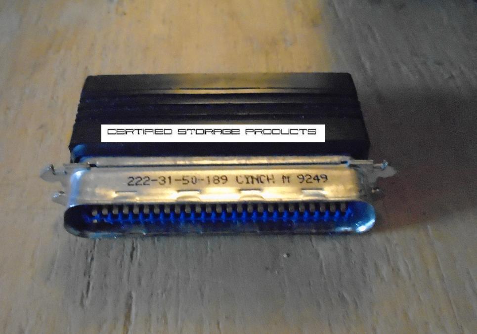 IBM 50 pin SE SCSI-2 Terminator RISC RS/6000 FC CN50 Black Centronics
