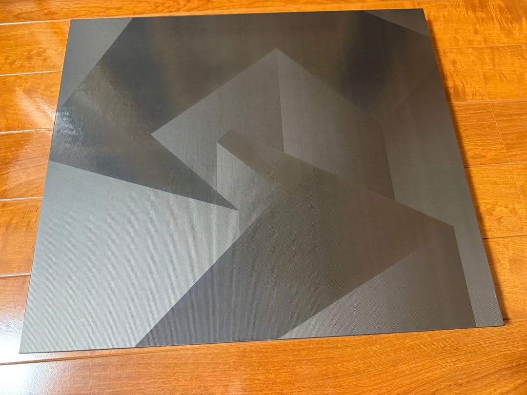 GLSSWRKS Polarity Black Glass Mouse Pad 490x420 mm Smooth Surface