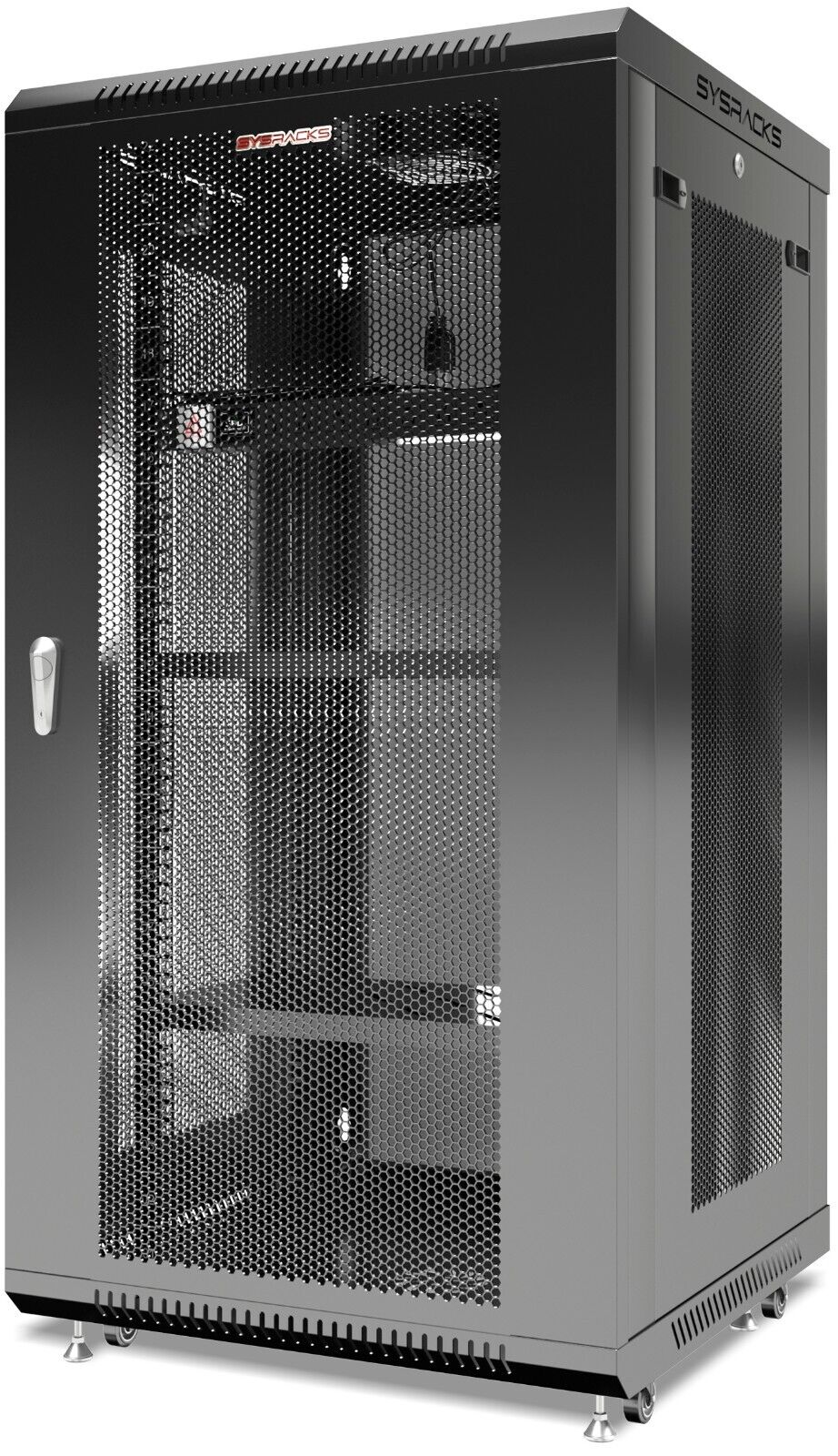 22U Wall Mount Server Rack Locking Network Cabinet Data IT Enclosure VENTED Door