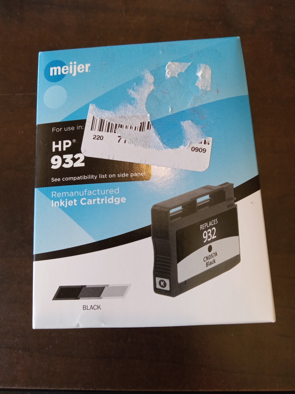 Meijer For use in HP 932  Inkjet Cartridge - NEW
