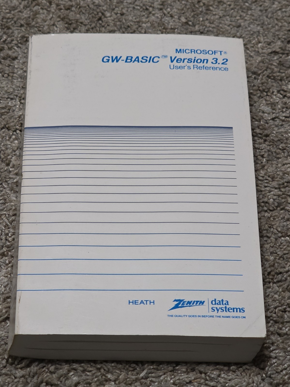 Software/manual for Microsoft GW-BASIC Version 3.2 by Heath/Zenith Data Systems
