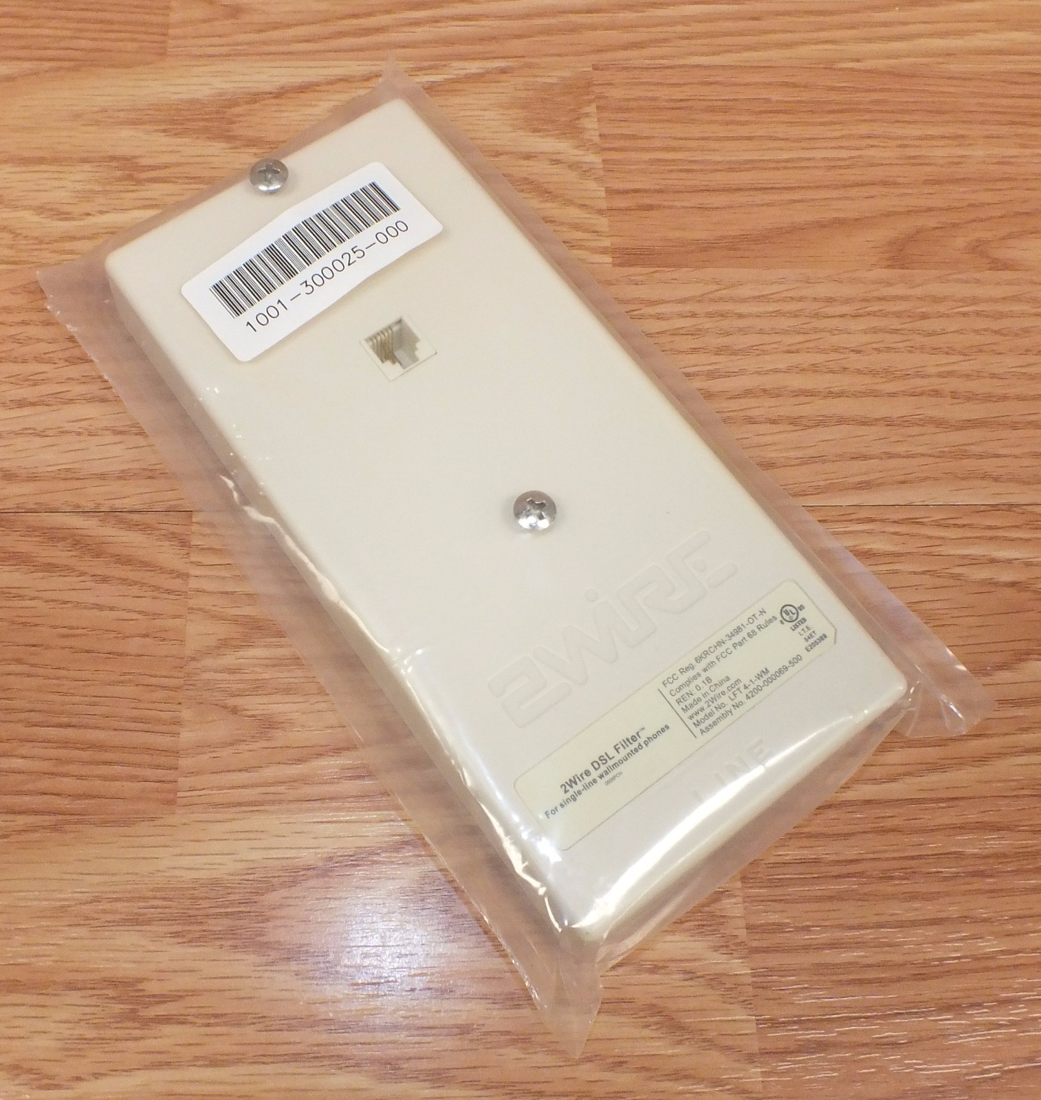 2Wire (LFT4-1-WM) DSL For Single-Line Wall-Mounted Phones **READ** 