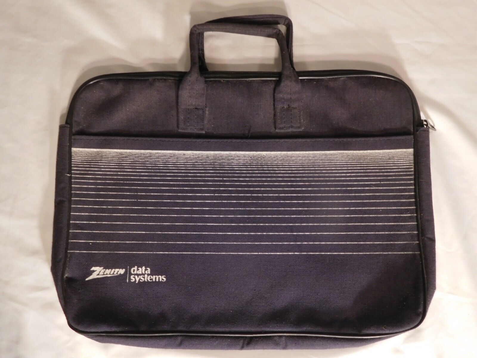 Rare Vintage St. Joseph, MI Computer History Blue Zenith Data Systems Laptop Bag
