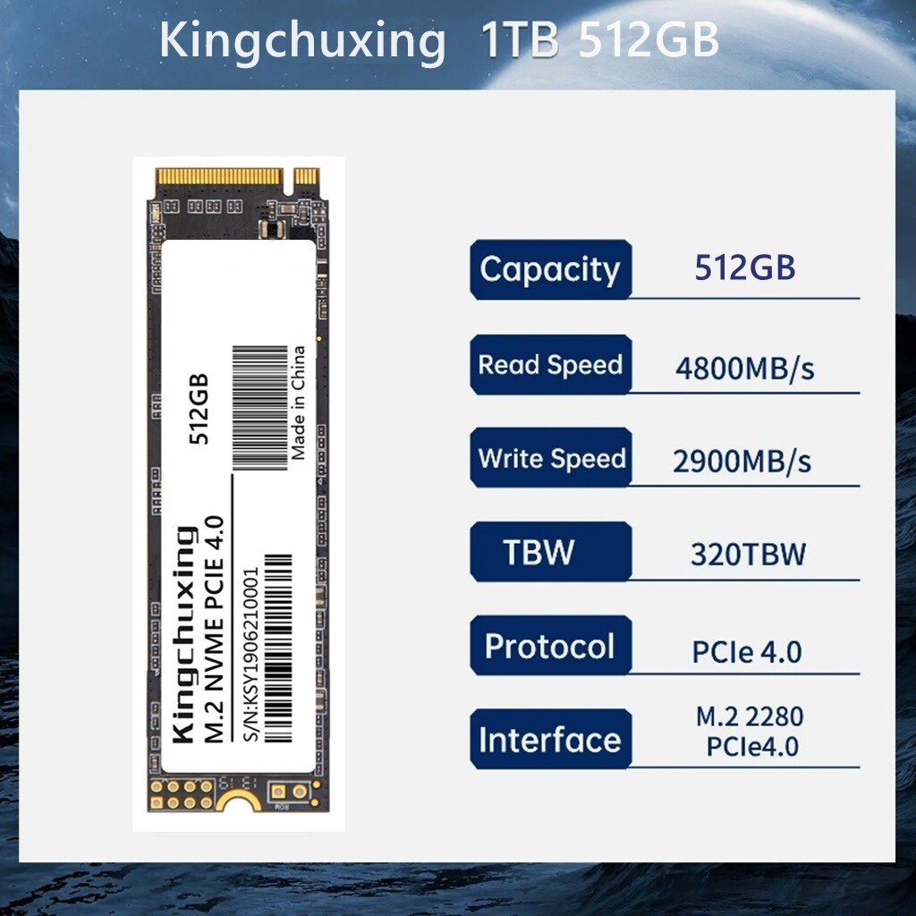 512GB 1TB Internal Gaming SSD For PS5 PCIe 4x4 NVMe 5200MBS Solid State Drive