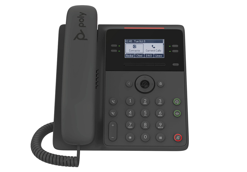 Poly - Edge B30 IP Desk Phone, PoE (Polycom) - Open SIP - Connect to 16 Lines -