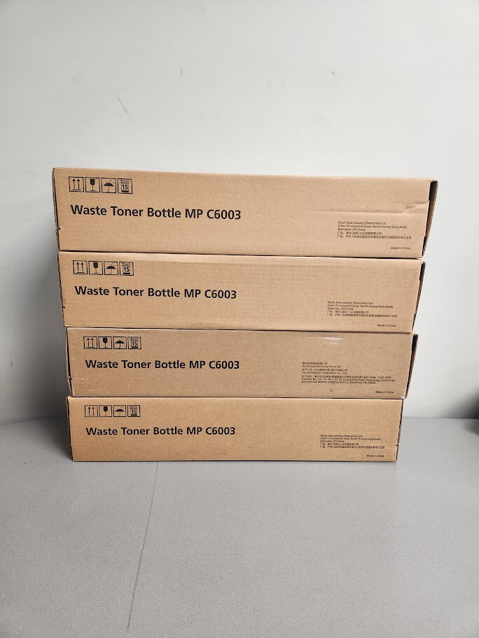 Ricoh 416890 Waste Toner Bottle MP C6003 Lot of 4
